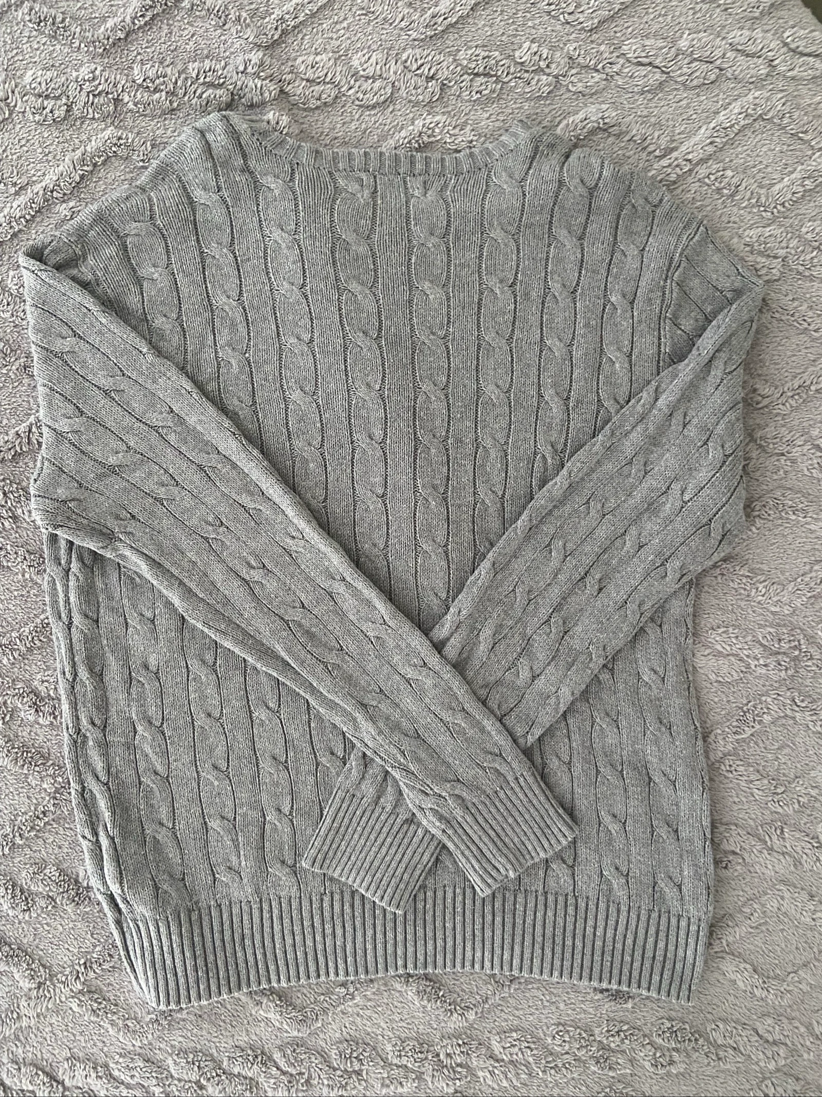 Polo Ralph Lauren Twisted Sweater – Gray – Size L – photo 5